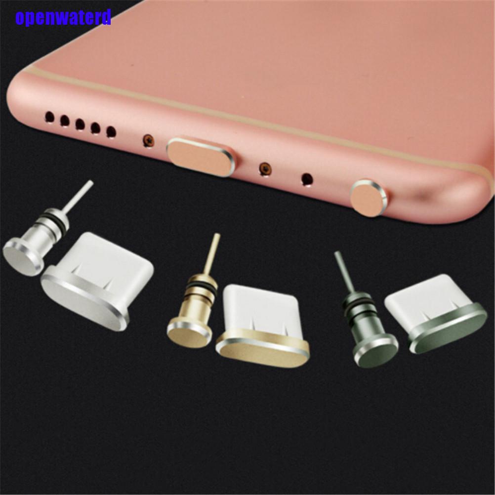 1 Bộ Nút Bịt Cổng Sạc Type C Chống Bụi Cho Tai Nghe Cổng Sạc Usb