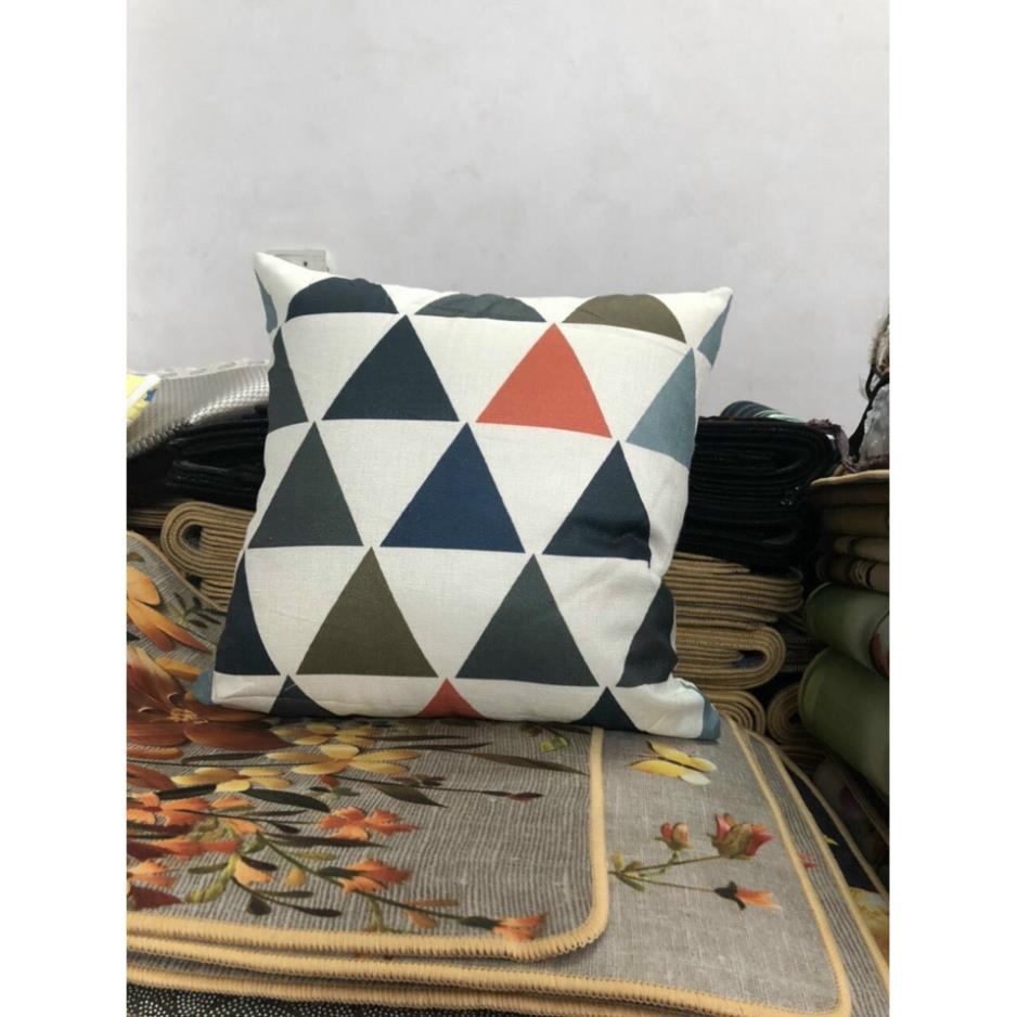 Gối Tựa Lưng, Gối Tựa Sofa, Gối Vuông Tựa Hoa Văn Phong Cách Hiện Đại 45x45cm( Cả Vỏ Và Ruột)