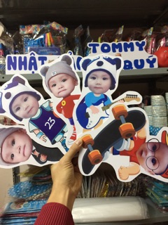 Hình chibi cắm bánh sinh nhật