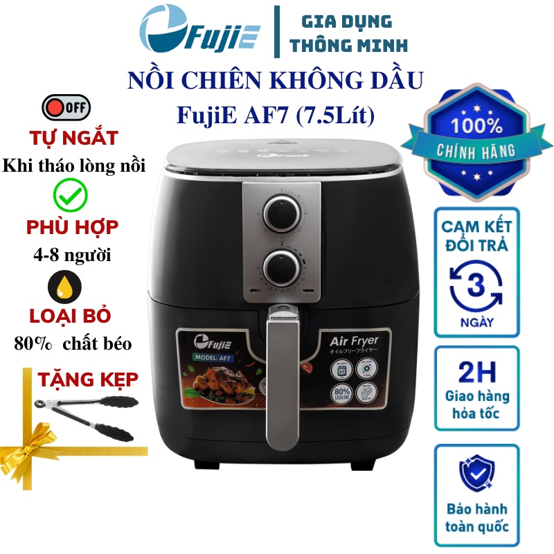 Nồi chiên không dầu FujiE AF7 - 7.5L - Hàng chính hãng - Bảo hành 24 tháng