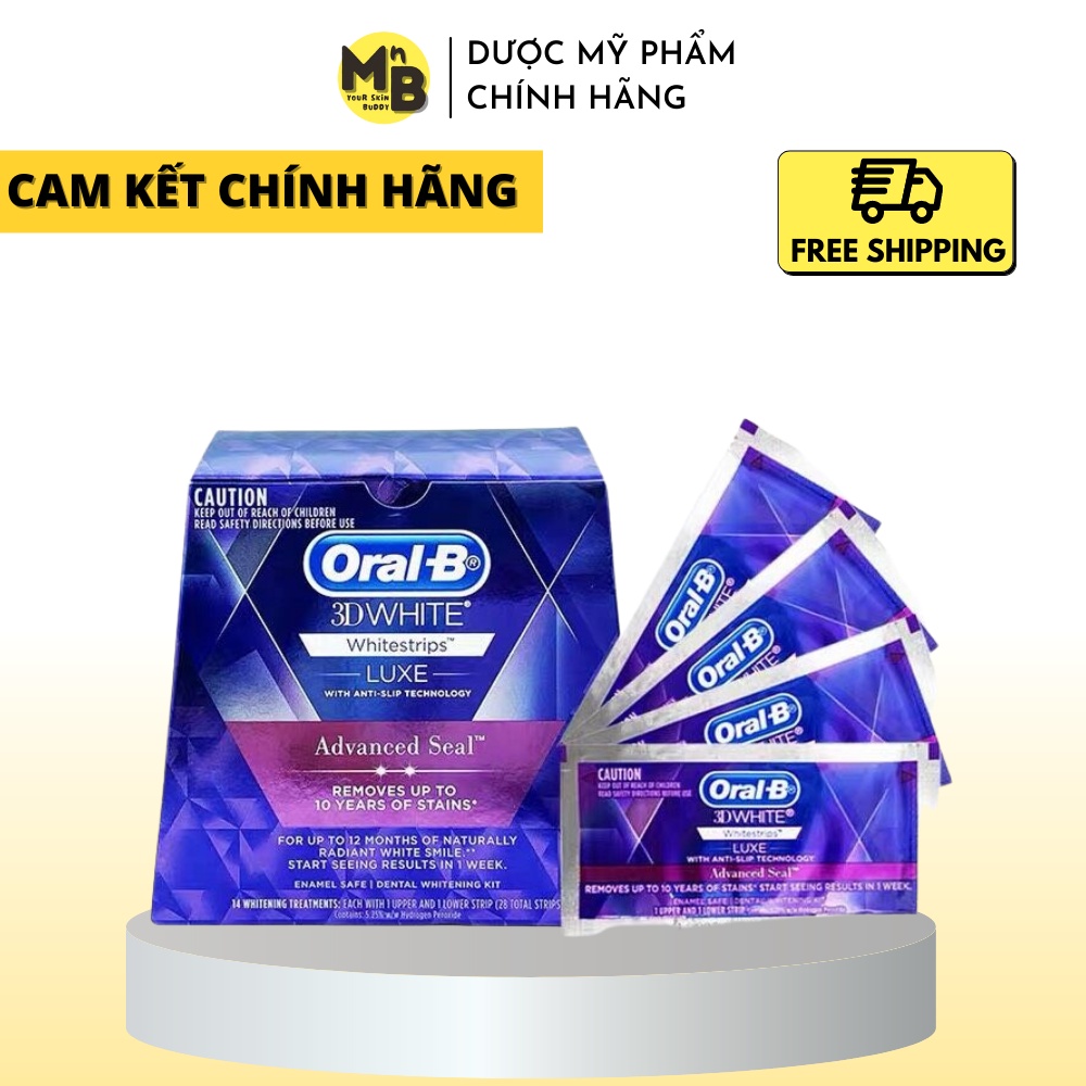 Miếng dán trắng răng OralB 3D White Whitestrips (miếng lẻ)