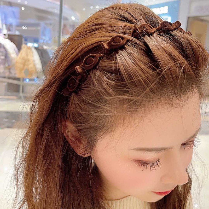Băng Đô Dây Bện Màu Sắc Xinh Xắn Phong Cách Hàn Quốc Cho Nữ