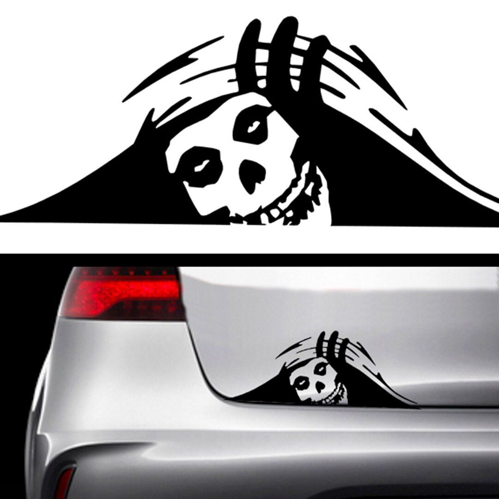 Decal Dán Trang Trí Xe Hơi Hình Đầu Lâu Peek Peek Peeping Misfits