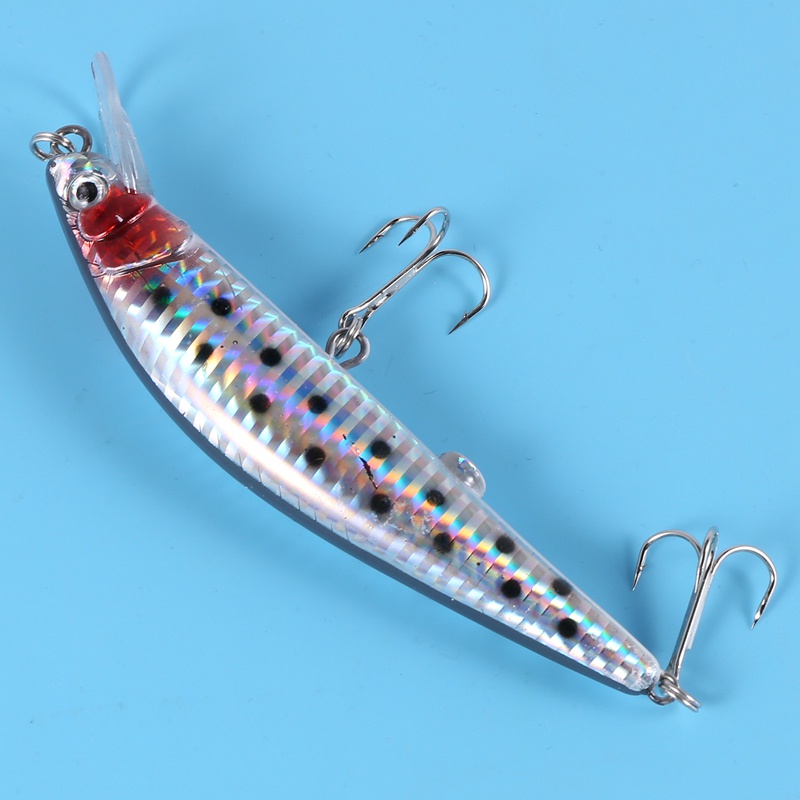 Usb có thể sạc lại LED Twitching Fish Lure Mồi điện giống như rung Câu cá Lure ba móc Mồi câu cá điện tử