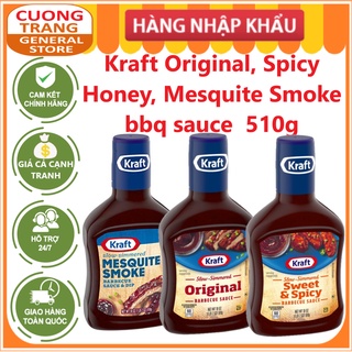 Sốt Ướp Thịt Nướng Kraft vị Kraft Original, Spicy Honey, Mesquite Smoke 510g