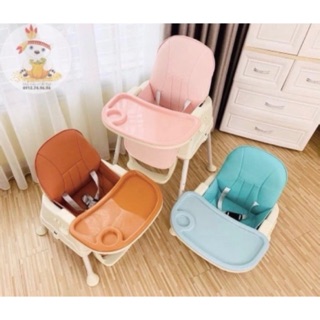 GHẾ ĂN DẶM HANBEI + ĐỆM + BÁNH XE (CHÍNH HÃNG-BẢO HÀNH 1 NĂM)