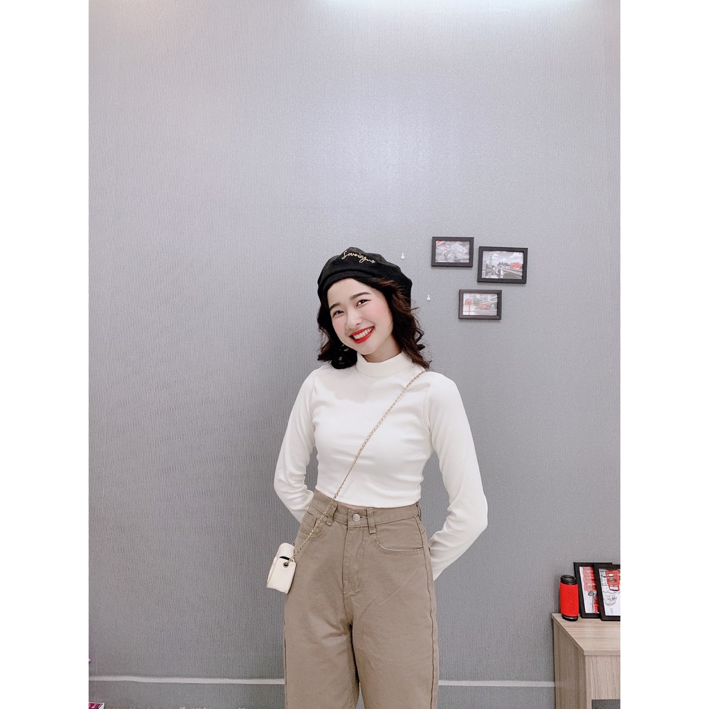 Quần baggy kaki nữ lưng cao có size đại, chất kaki cotton 100% hàng VNXK (KKBG)