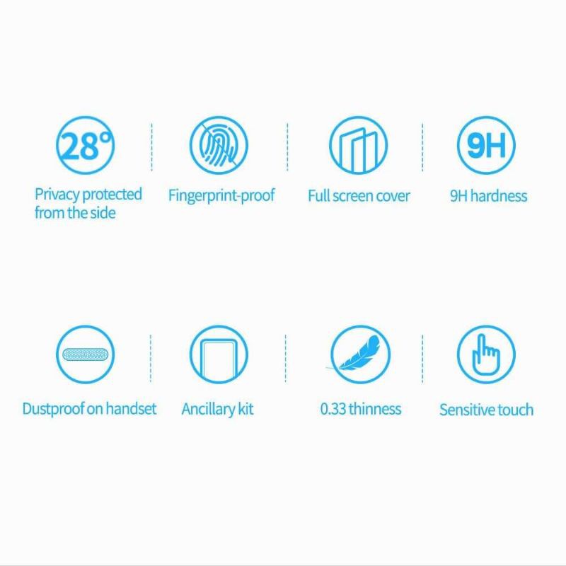 Kính Cường lực chống nhìn trộm NILLKIN GUARDIAN cho iPhone 15 Pro Max / 14 Plus / 14 Pro max /11 / 12 / 13 Pro Max