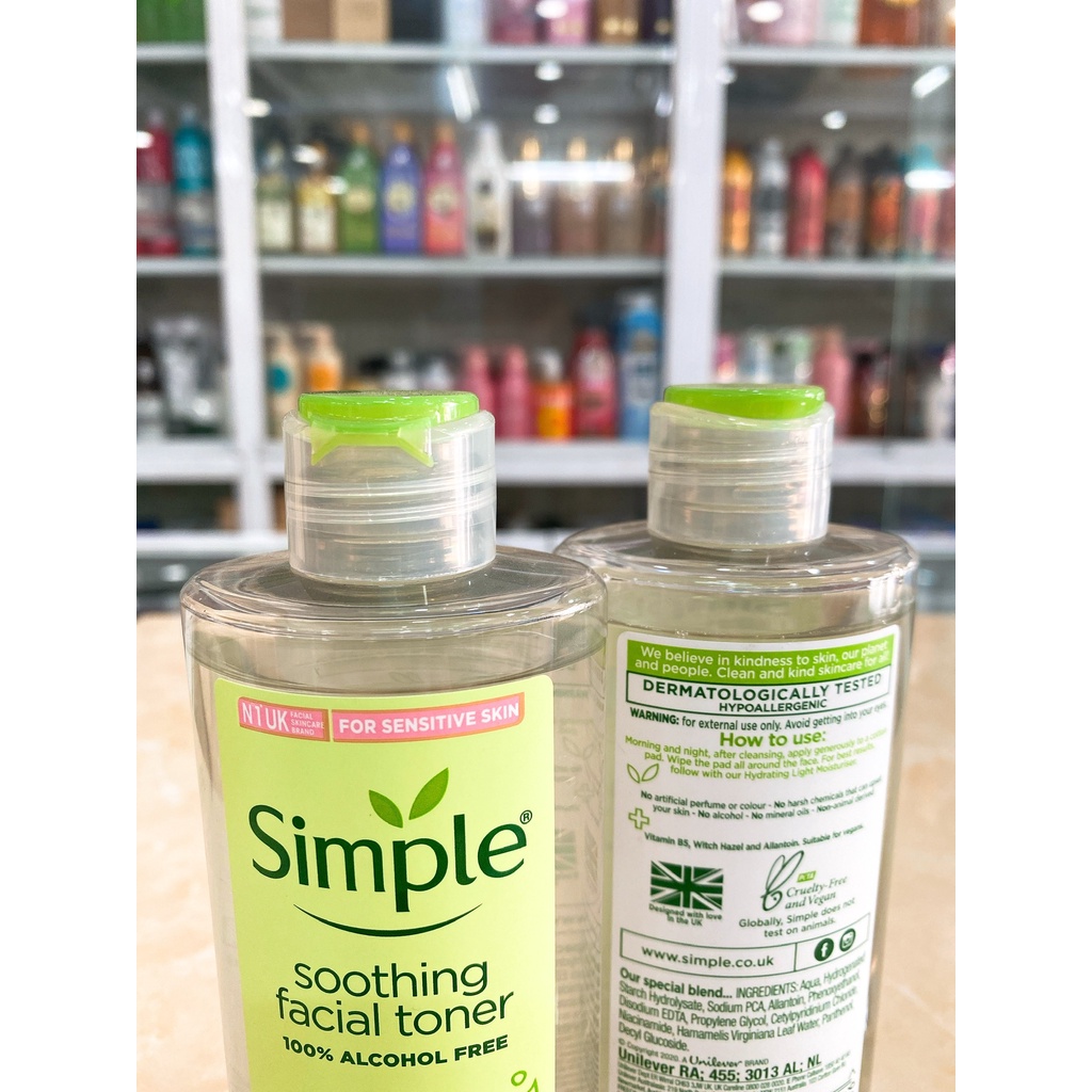 Nước Hoa Hồng Simple Soothing Facial Toner 200ml