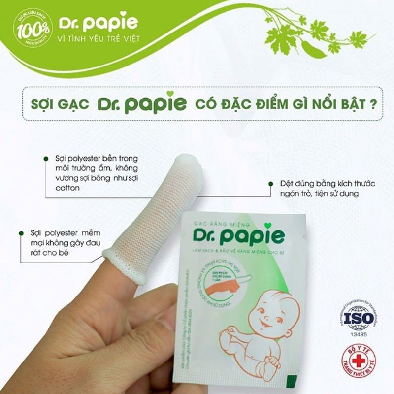 Gạc Rơ Lưỡi Dr Papie Vệ Sinh Răng Miệng