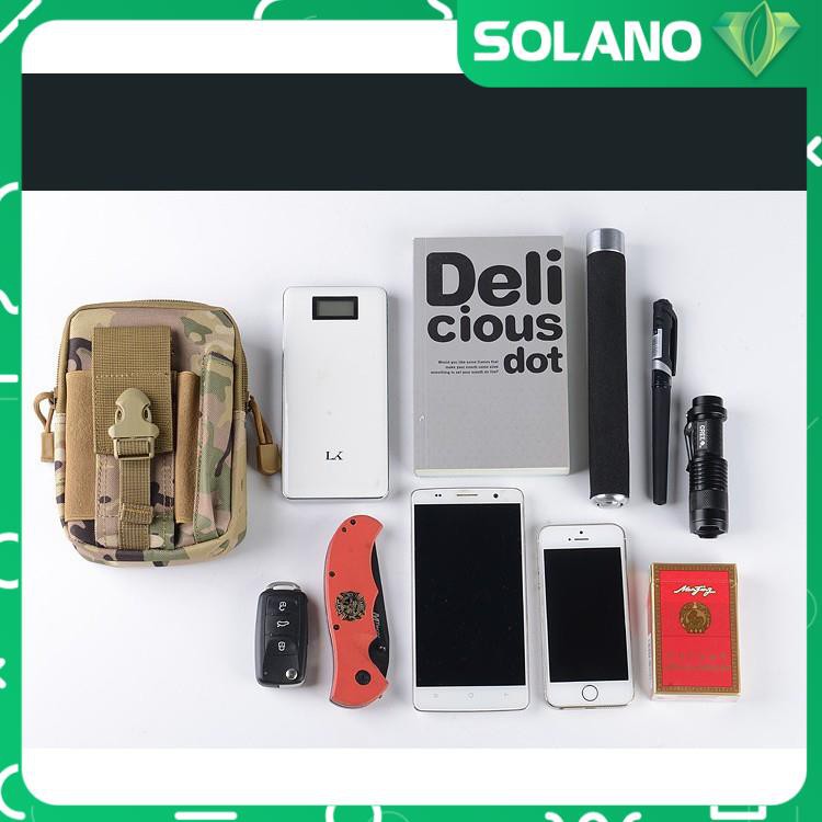 Túi Đeo Hông Nam Nữ SOLANO Đựng Điện Thoại EDC Đa Năng EDC Đi Xe Máy, Du Lịch Nhiều Ngăn Chống Nước FB-001029