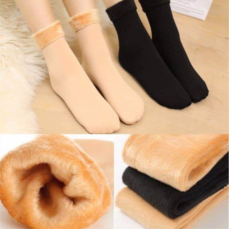 Combo 10 Đôi Tất Lót Lông Giữ Nhiệt Cho Nữ