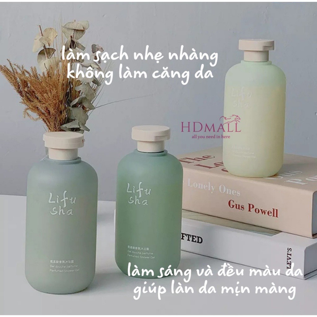 Sữa Tắm Nước Hoa Dưỡng Thể Lifusha, Mùi Hương Đặc Biệt Thư Giãn 300ml ZuzuCosmetic