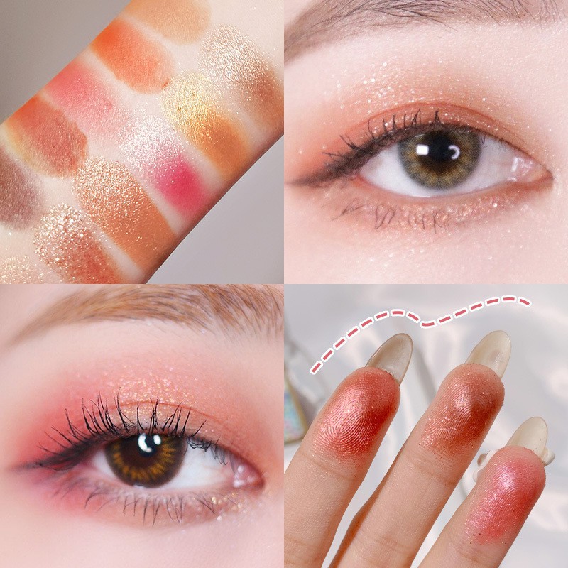 (Hàng Mới Về) Bảng Phấn Mắt Ướt Nhiều Màu Chống Nước Không Nhòe Tiện Dụng | BigBuy360 - bigbuy360.vn