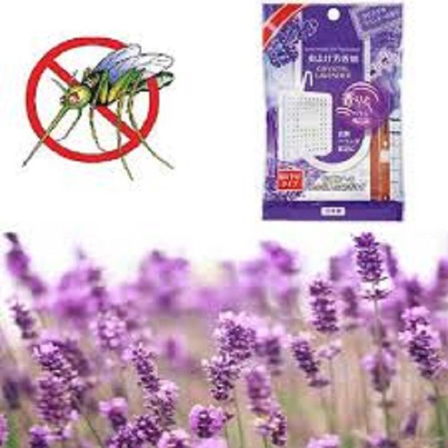 [Đồng giá 33k] Miếng treo thơm phòng xua muỗi, côn trùng hương lavender Sanada dễ dàng treo, dán ở mọi nơi Nhật Bản