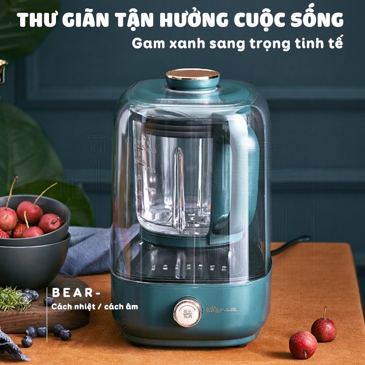 Máy Làm Sữa Hạt Bear, Máy Xay Nấu Sữa Hạt Đa Năng - Sữa  Đậu Nành - Xay Sinh Tố - Bear_Bảo Hành 1 Năm