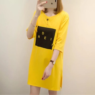 Áo phông dấu quần màu vàng