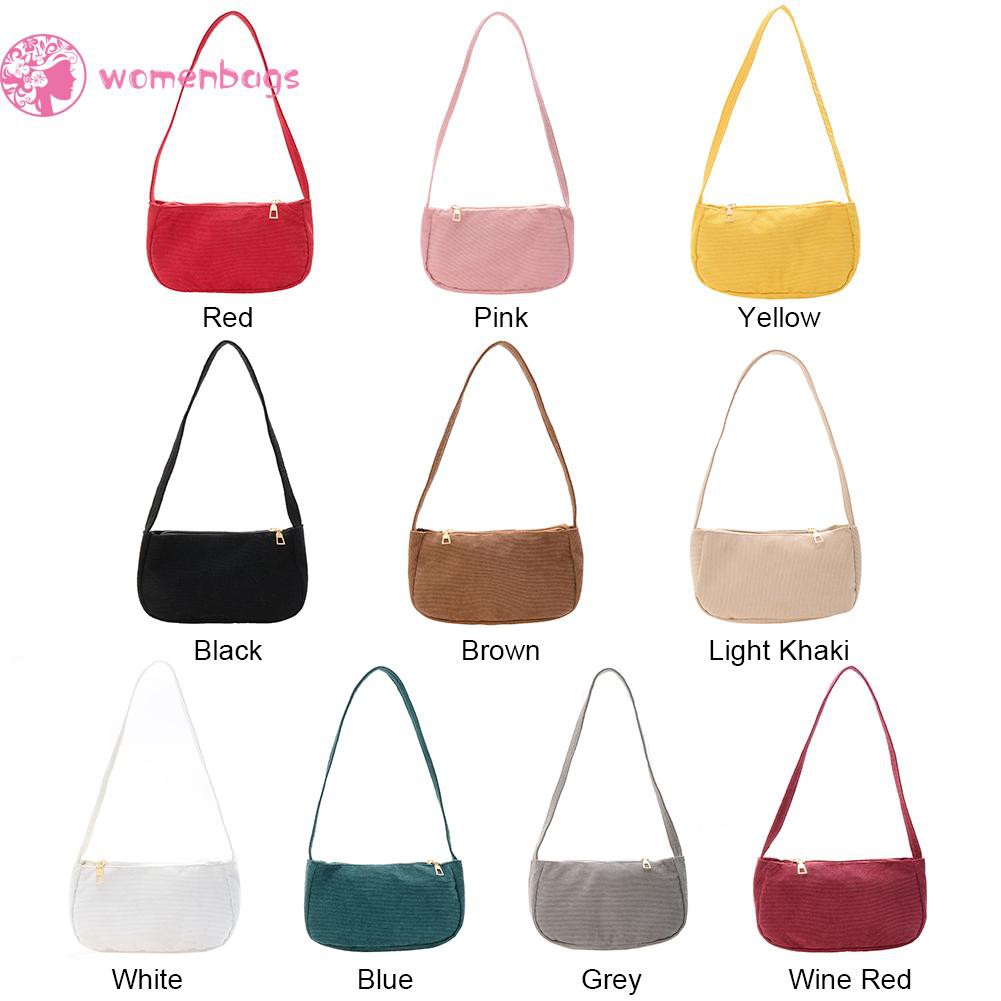 Túi Xách Nữ Đeo Vai Màu Trơn Thời Trang