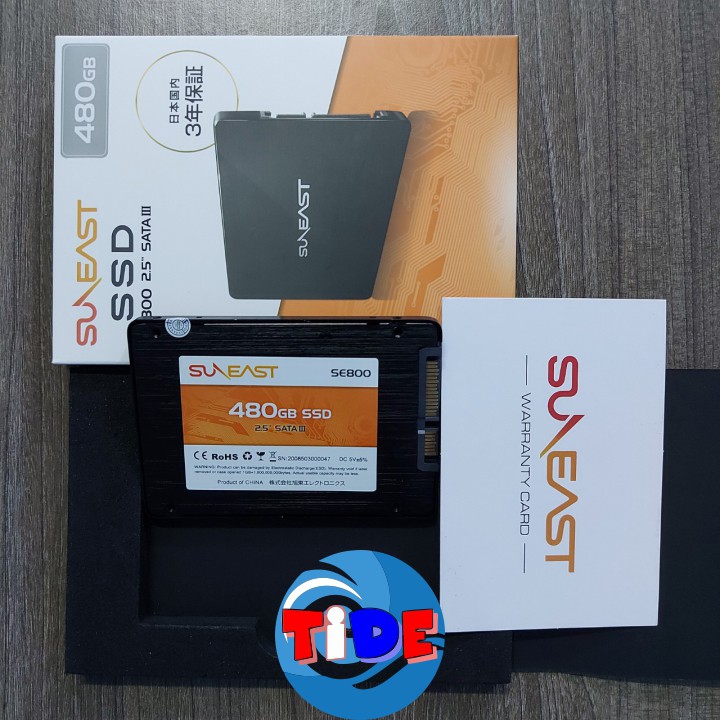Ổ cứng SSD 2.5” SunEast 480GB/240GB/120GB nội địa Nhật Bản – CHÍNH HÃNG – Bảo hành 3 năm – Tặng cáp dữ liệu Sata 3.0