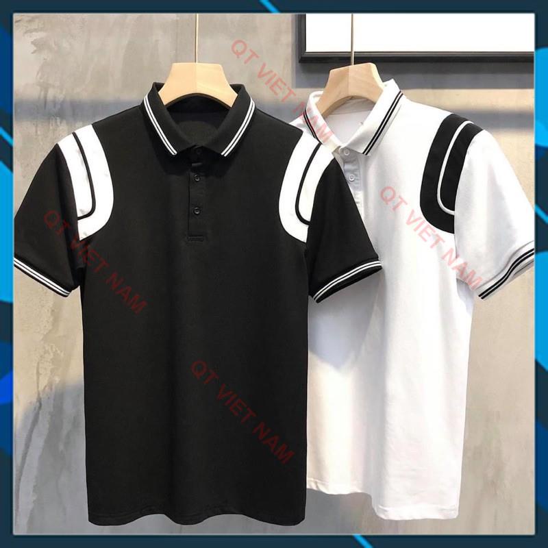 [ ẢNH THẬT] Áo polo nam phối màu chất cá sấu cotton thấm hút mồ hôi về đủ 2 màu QTVN | BigBuy360 - bigbuy360.vn
