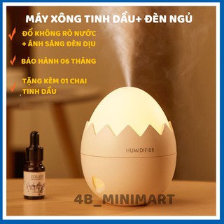 Máy xông tinh dầu hình trứng, máy khuếch tán tinh, Máy tạo ẩm,Đèn ngủ