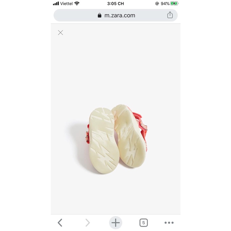 Sandal Zara bé gái siêu xinh