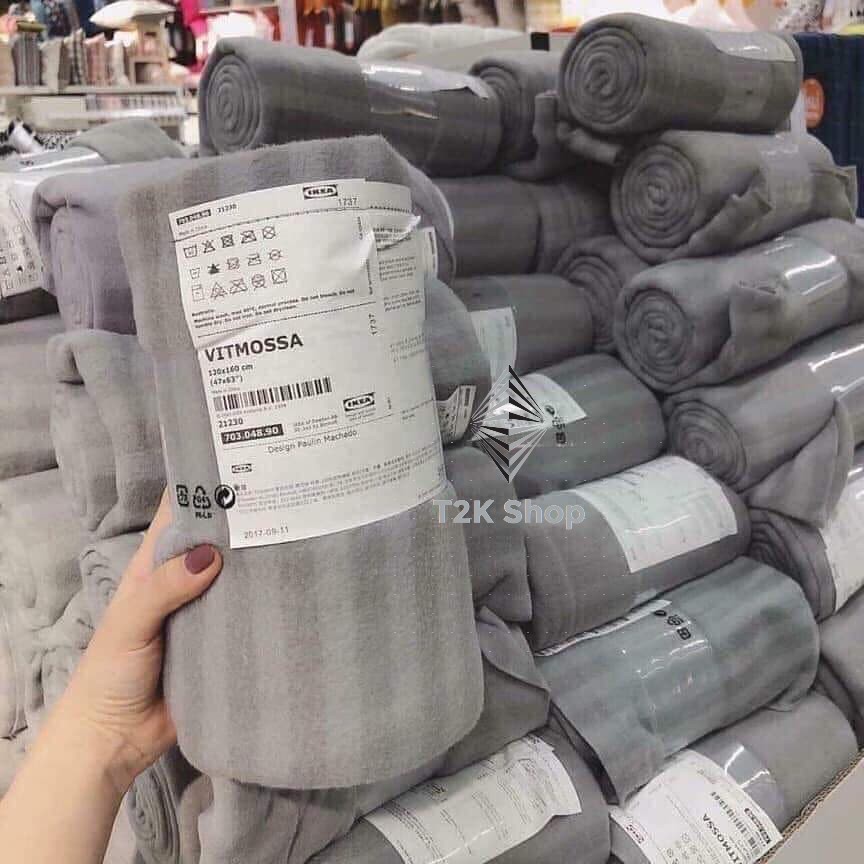 Chăn hè nỉ văn phòng ikea - chăn dạ mỏng ,du lịch hay dùng trong spa tiện lợi 160x120cm - T2K Shop