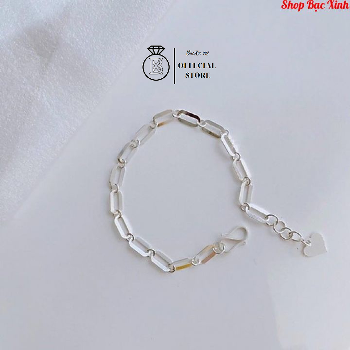 Lắc tay xích nữ Bạc ta , sáng bóng , hot hit