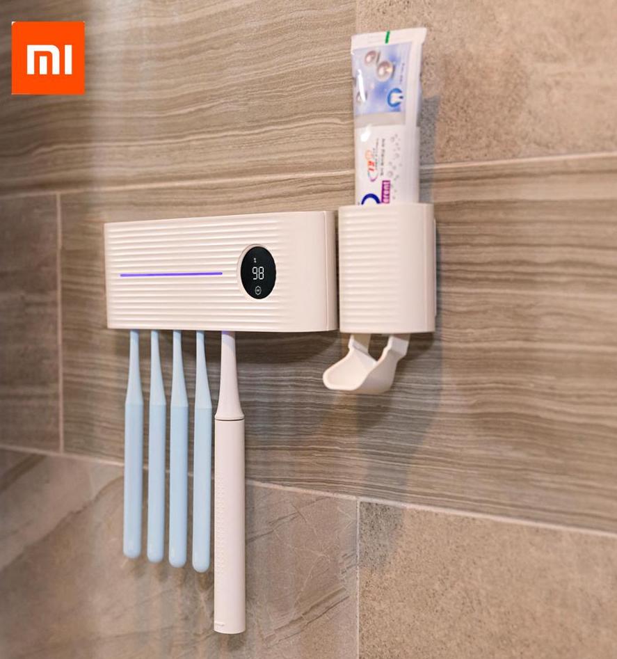 Xiaomi Youpin Sothing giá để bàn chải kệ bàn chải đánh răng Dụng Cụ Lấy Kem Đánh Răng Khử ​Trùng Bằng Tia Uv hộp đánh răng kệ treo tường