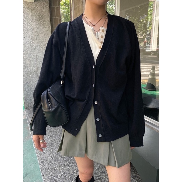 Set chân váy và cardigan chất len cao cấp phong cách thu đông Chaiko Studio