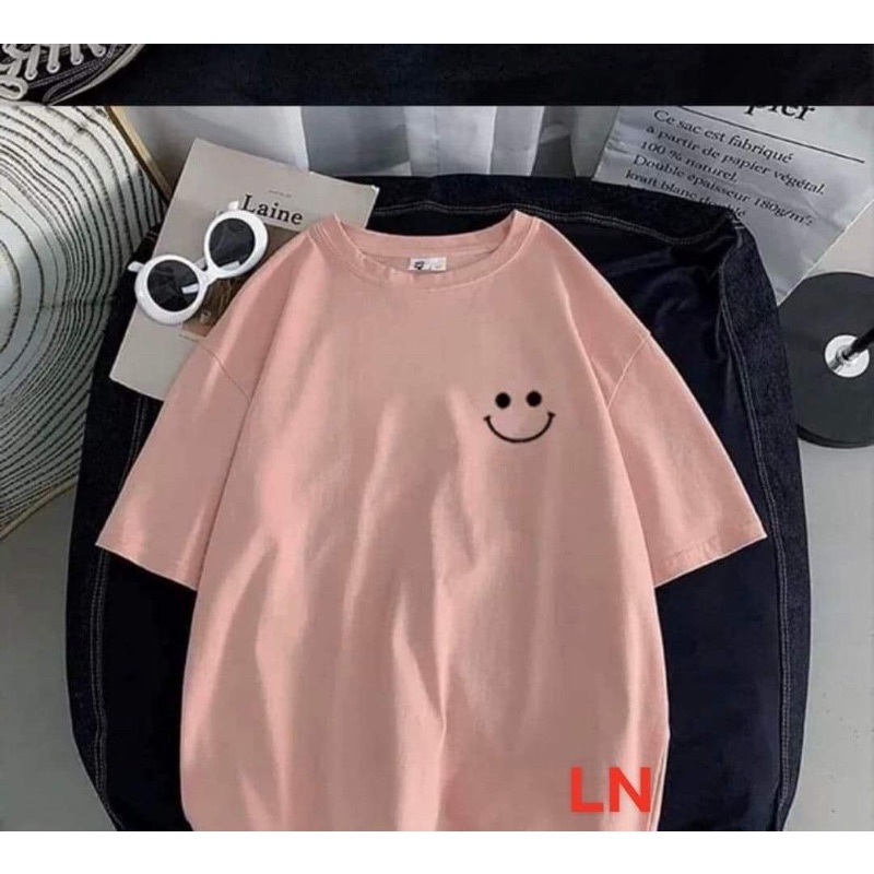 Áo phông miệng cười mắt chấm tròn LN11