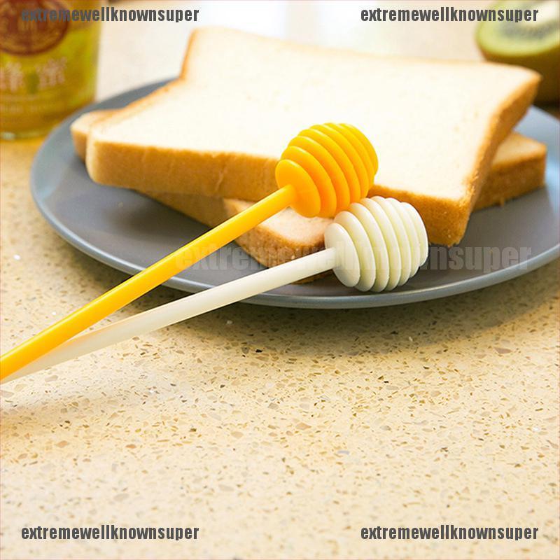 [extremewellknownsuper]2pcs/set Honey Dipper Honey Stick Stirring Rod Spoon Dip Server Drizzler