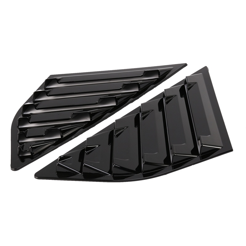 Nắp cửa sổ bên hông ô tô Kính chắn gió cho Ford Focus ST MK3 Hatchback 2012-2018 Màu đen sáng