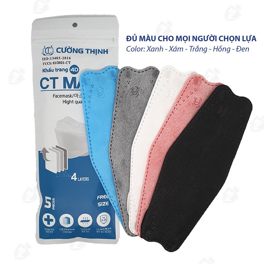 Khẩu Trang 4D Mask KF94 Công Nghệ Dập Hàn Quốc ( Bịch 5 Cái ). | BigBuy360 - bigbuy360.vn