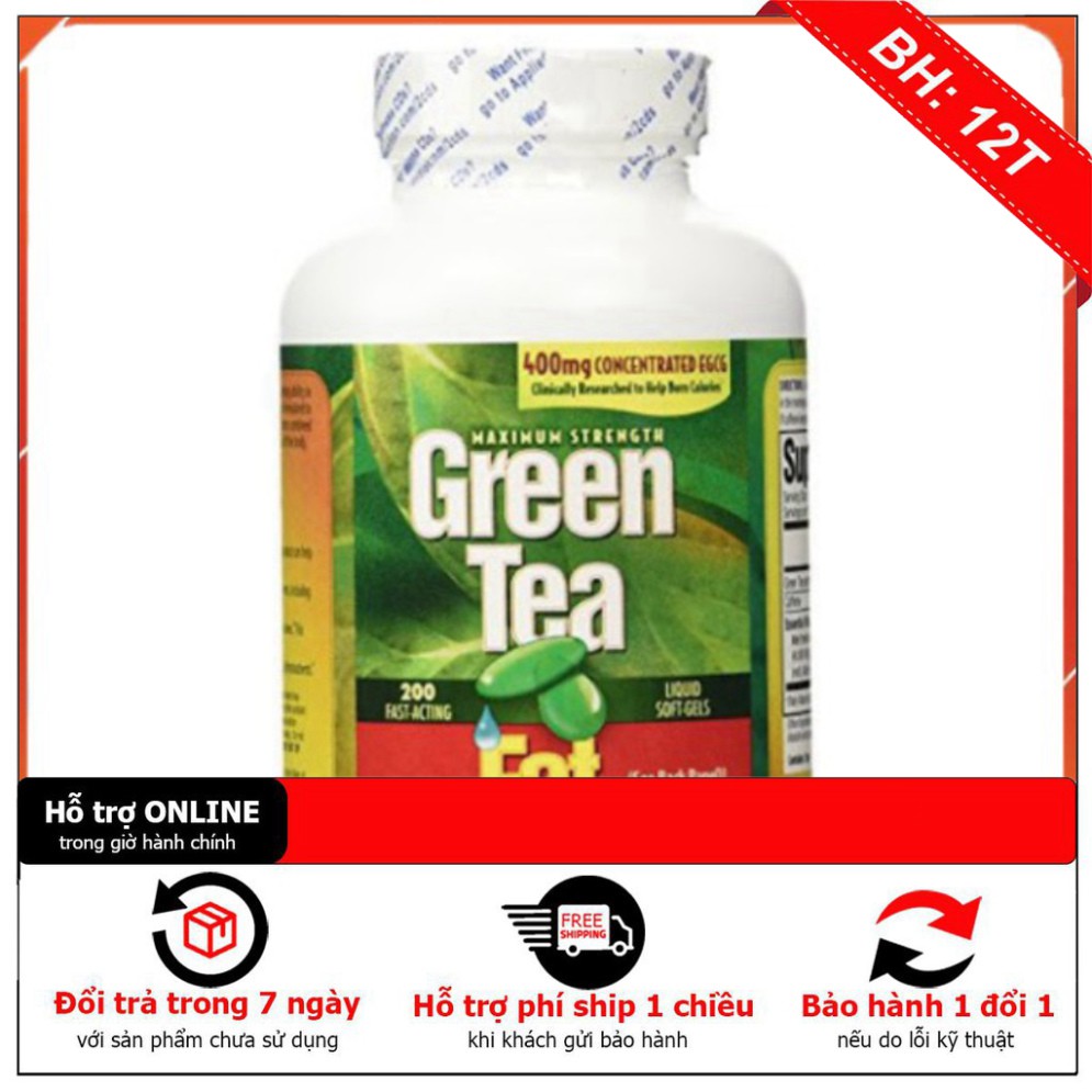 SALE NGHỈ BÁN Viên uống giảm cân từ trà xanh Green Tea Fat Burner 200 viên của Mỹ SALE NGHỈ BÁN