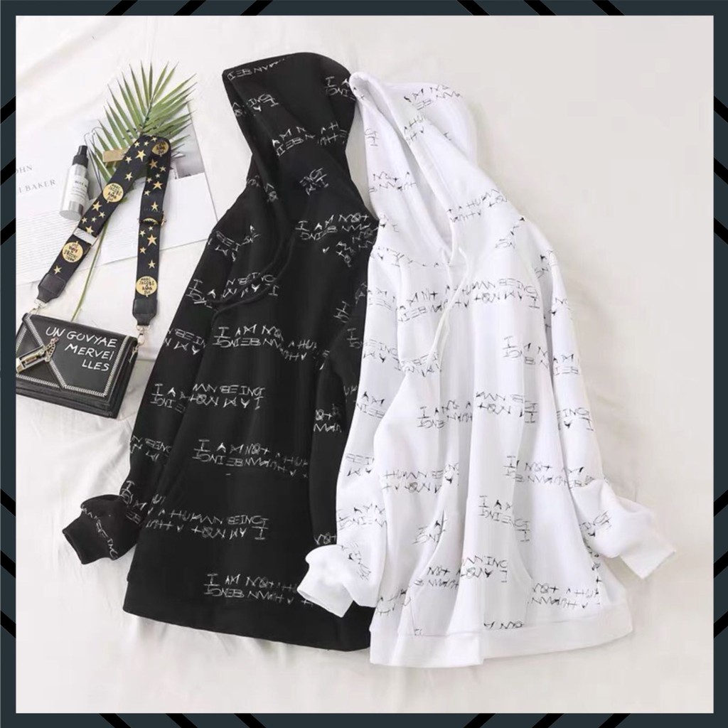 ÁO HOODIE UNISEX Nam Nữ FROM RỘNG 1 SIZE DƯỚI 65KG MẠC VỪA | BigBuy360 - bigbuy360.vn