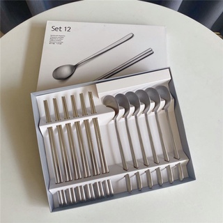 Bộ 12 Muỗng Đũa INOX