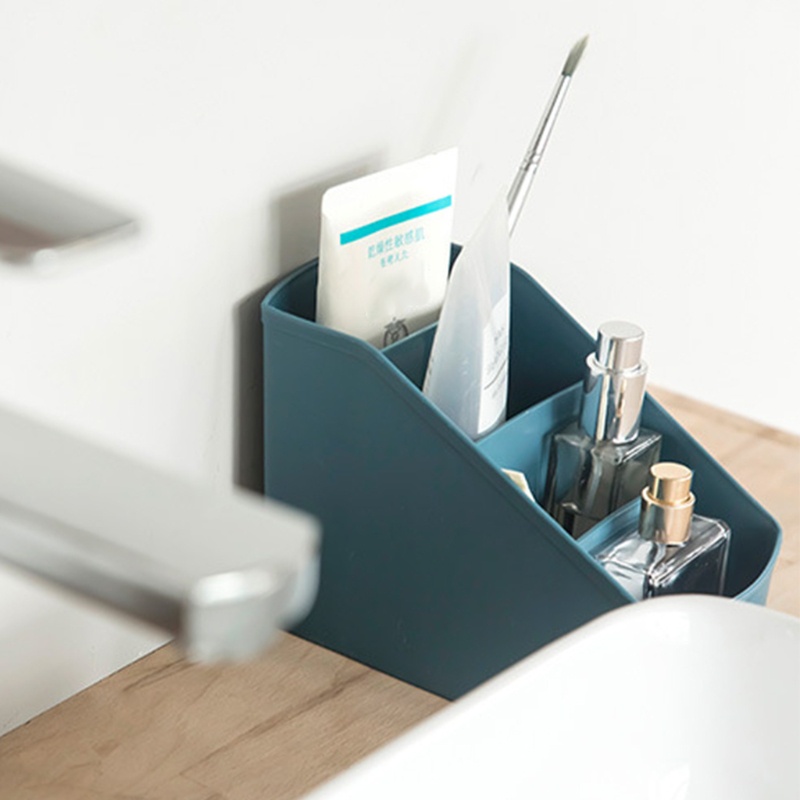 Giá đỡ mỹ phẩm/điều khiển từ xa 4 ngăn để bàn đa năng