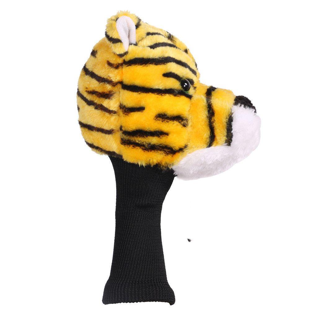 Danilo Vỏ Bọc Đầu Gậy Đánh Golf FW Phối Lông Hình Đầu Hổ Hoạt Họa Đáng Yêu