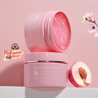  Mặt Nạ Ngủ Chiết Xuất Đào Tươi Dạng Gel Mát Sáng Da Cấp Nước