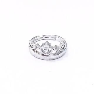 Nhẫn mạ bạc vương miện - tatiana - nb2422