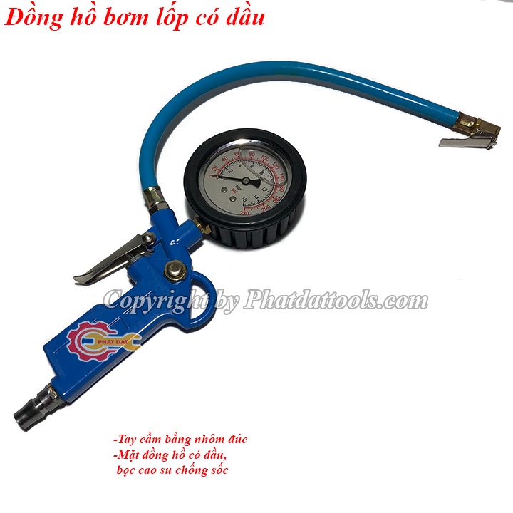 Đồng hồ bơm lốp ô tô xe máy