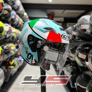 NÓN BẢO HIỂM KYT LEOPARD - KYT VENOM 3/4 2 KÍNH