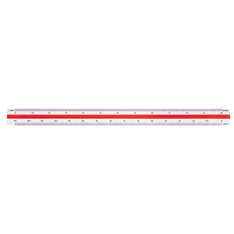Thước tỷ lệ 3 cạnh 6 tỷ lệ cho kiến trúc,xây dựng (1:20,1:25,1:50, 1:75, 1:100,1:125)