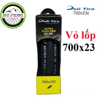 Vỏ lốp gấp xe đạp Deli Tire ULTRA FLEX-PRO 700x23c - 1 chiếc