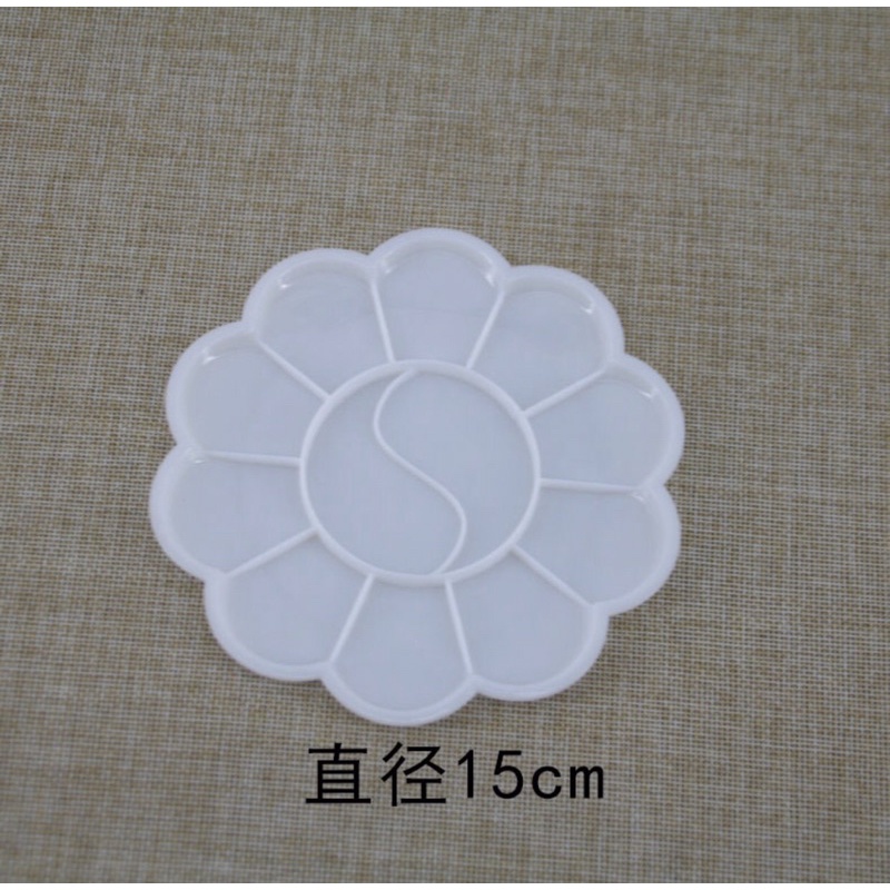 Khay pha màu hoa đào