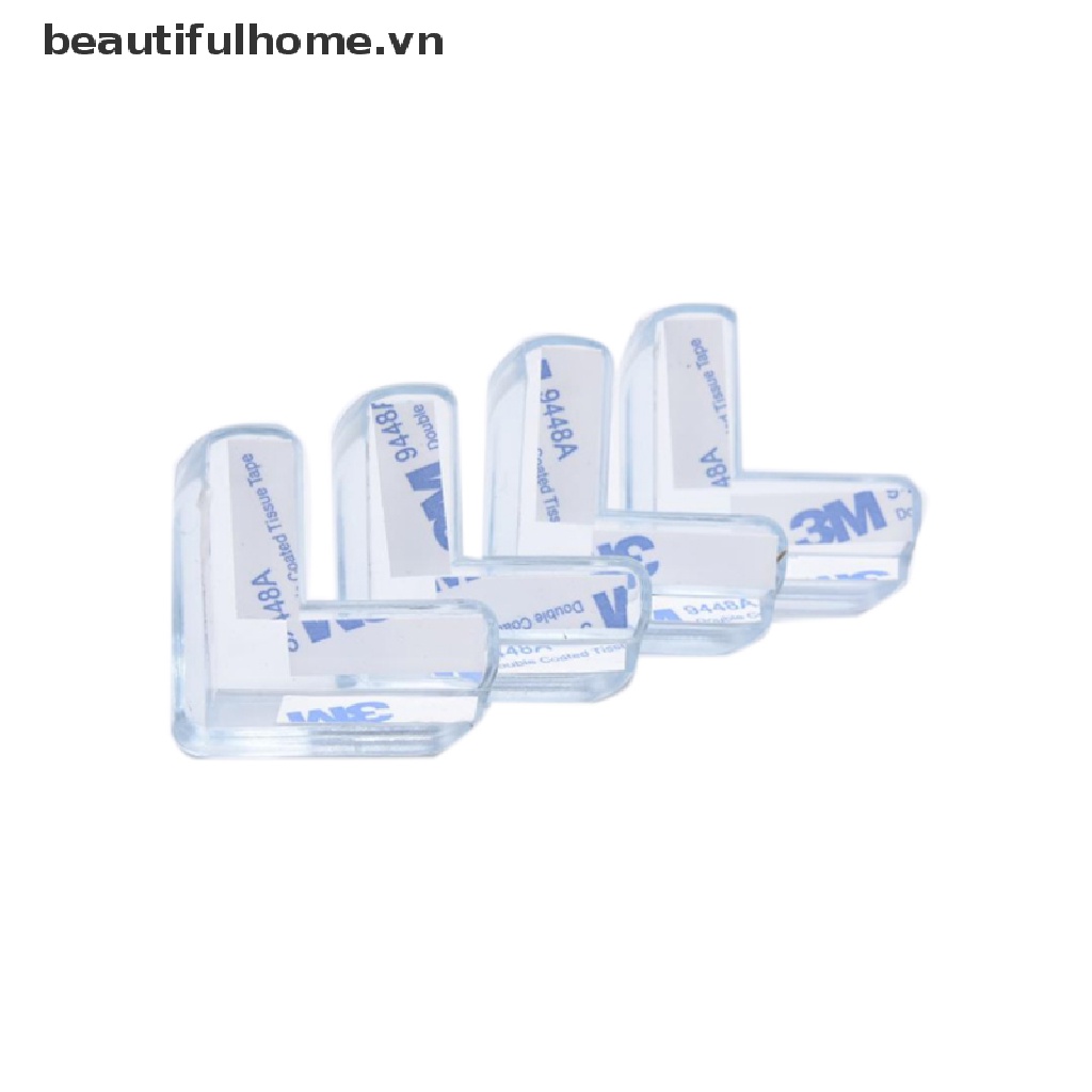 Bộ 4 Miếng Bọc Cạnh Bàn Bằng PVC Trong Suốt Bảo Vệ An Toàn Cho Bé
