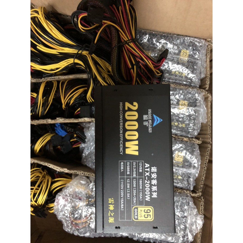 Nguồn BTC,ETH 2000W 95Gold new 100%