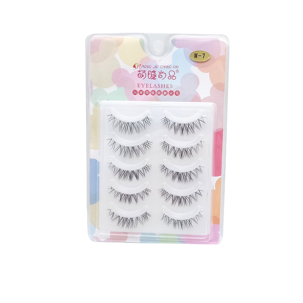 [Hàng mới về] Set 5 Cặp Lông Mi Giả 3D Cong Dày Tự Nhiên tây đuôi cá siêu cấp