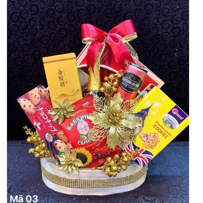 Giỏ quà tết giá rẻ, chất lượng. khách đặt 1 giỏ 1 đơn